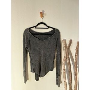 Free People Exposed Seam Thermal Blouse